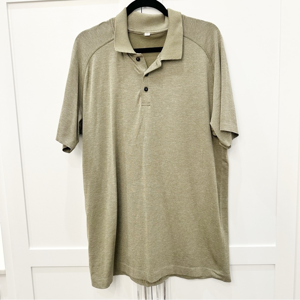 Lululemon Olive Green Polo Shirt